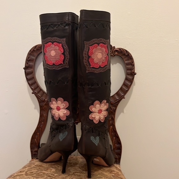 Gunmetal high heel boot - Picture 2 of 7